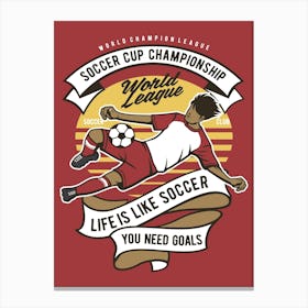 Soccer Cup Championship 1 Canvas Print