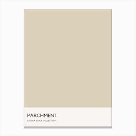 Parchement Colour Block Poster Canvas Print