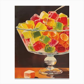 Winegums Jelly Sweets Candy Retro Illustration Canvas Print