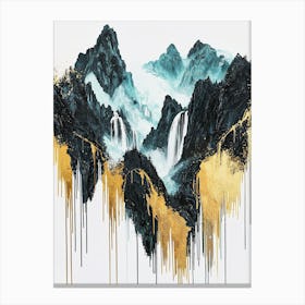 Karakoram Shadows Luxe Radiance Canvas Print