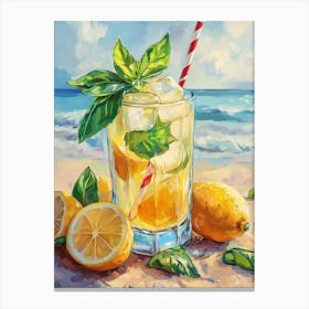 Lemonade On The Beach Stampe su tela