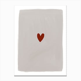 Red Heart Canvas Print