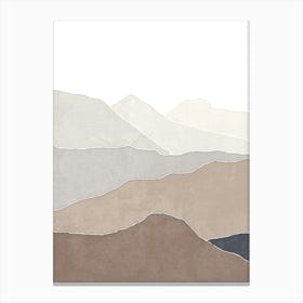 Abstract Mountain Landscape Canvas Print