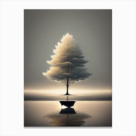 Tree In The Water Canvas Print