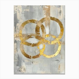 Gold Rings 2 Canvas Print