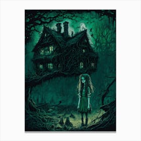 Witch's Tree House Canvas Print