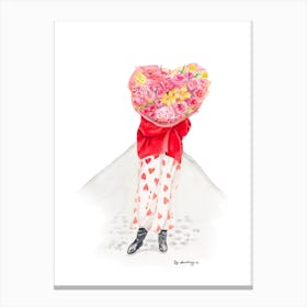 Valentine's Day in Paris  Canvas Print