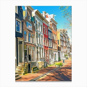 Dutch Architecture In Amsterdam, Holland Canvas Print