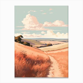 The Ridgeway England 2 Hiking Trail Landscape Canvas Print