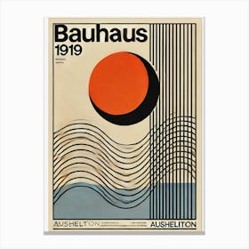 Bauhaus exhibition poster 4 Canvas Print