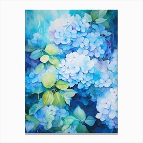 Blue Hydrangeas 9 Canvas Print