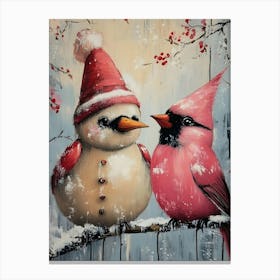 Cardinal Birds Canvas Print