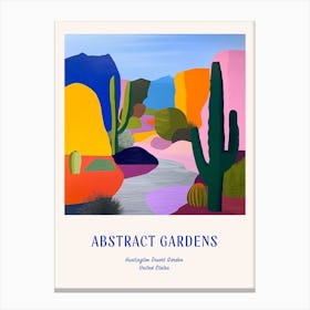 Colourful Gardens Huntington Desert Garden Usa 3 Blue Poster Canvas Print