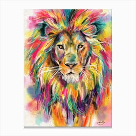 Lion painting Canvas Print