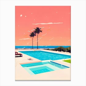 Hiroshi Nagai - Swimming Pool, Sea Canvas Print