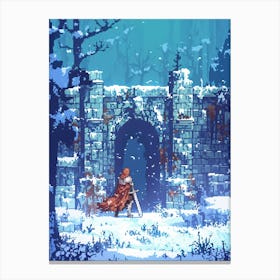 Pixel Art 3 Canvas Print