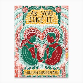 Book Cover - As You Like It by William Shakespeare Canvas Print