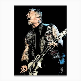 James Hetfield Metallichead band music 27 Canvas Print