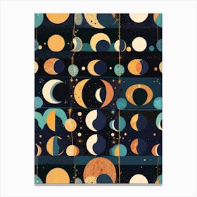 Moon Phases Canvas Print