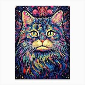 Nebula Furgo, Psychedelic Cats series Canvas Print