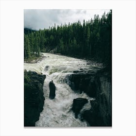 Athabasca Falls Canvas Print