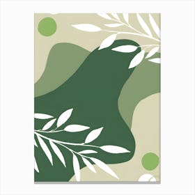 Green Leaves 4 Canvas Print