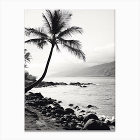 Maui, Black And White Analogue Photograph 4 Canvas Print