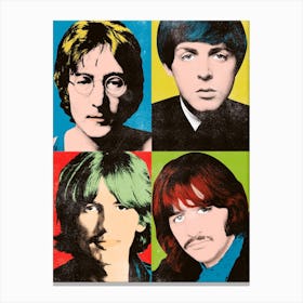 Beatles Pop Art Canvas Print