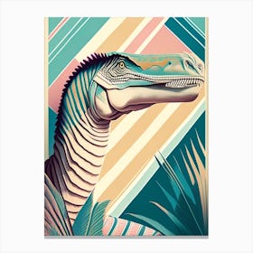 Suchomimus Pastel Dinosaur Canvas Print