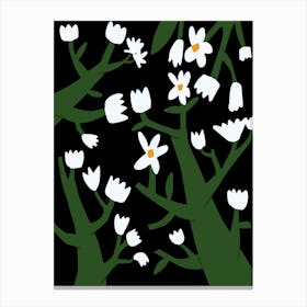 Tiny White Blossom Canvas Print