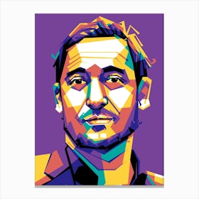 Francesco Totti Wpap Canvas Print