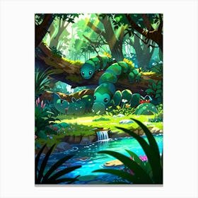 Worms In The Forest Canvas Print