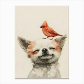 Chihuahua Bird Canvas Print