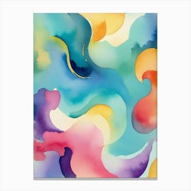 Abstract Watercolor Painting 22 Canvas Print