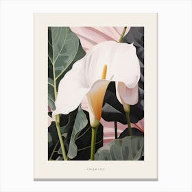 Flower Illustration Calla Lily 3 Poster Canvas Print