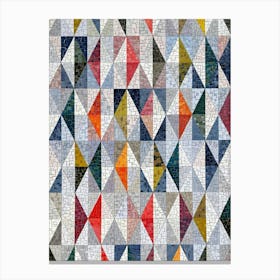 Quilted Triangles Canvas Print