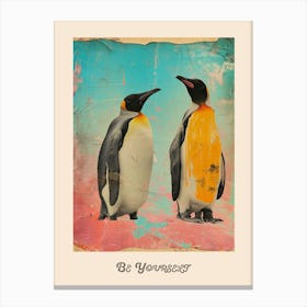 Be Yourself Penguin Poster 3 Canvas Print