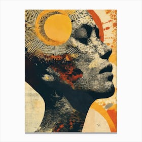 Woman'S Head Canvas Print