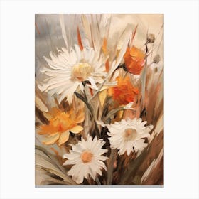 Fall Flower Painting Edelweiss 4 Canvas Print