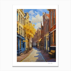 Amsterdam. Holland. beauty City . Colorful buildings. Simplicity of life. Stone paved roads.22 Canvas Print