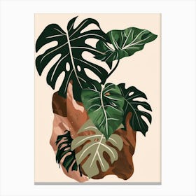 Monstera Leaves 11 Canvas Print