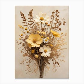 Fleurs Sechees, Dried Flowers Exhibition Poster 23 Art Print (9) Canvas Print