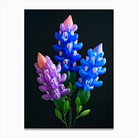 Bright Inflatable Flowers Bluebonnet 1 Canvas Print