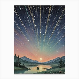 Starburst Night no1 Canvas Print