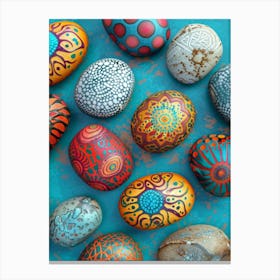 Painted Easter Eggs Canvas Print