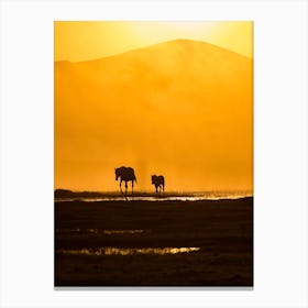 Following Mommy Canvas Print