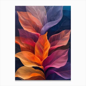 Abstract Leaves 2 Canvas Print