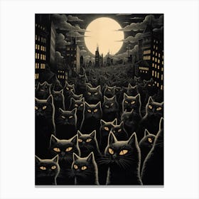 City Of Cats Canvas Print