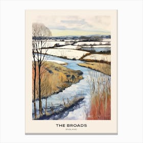 The Broads England 4 Poster Canvas Print