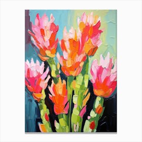 Cactus Painting Notocactus 2 Canvas Print
